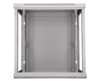 Extralink Szafka wisząca rack 12U 600x450 szara szklane drzwi EX.8598 - 489360 - zdjęcie 3